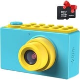 Kindercamera Blauw met 32GB SD-kaart & Fotokaders (56% Korting)