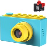 Kindercamera Digitaal Blauw - 32GB SD & Fotokaders - 33% Korting