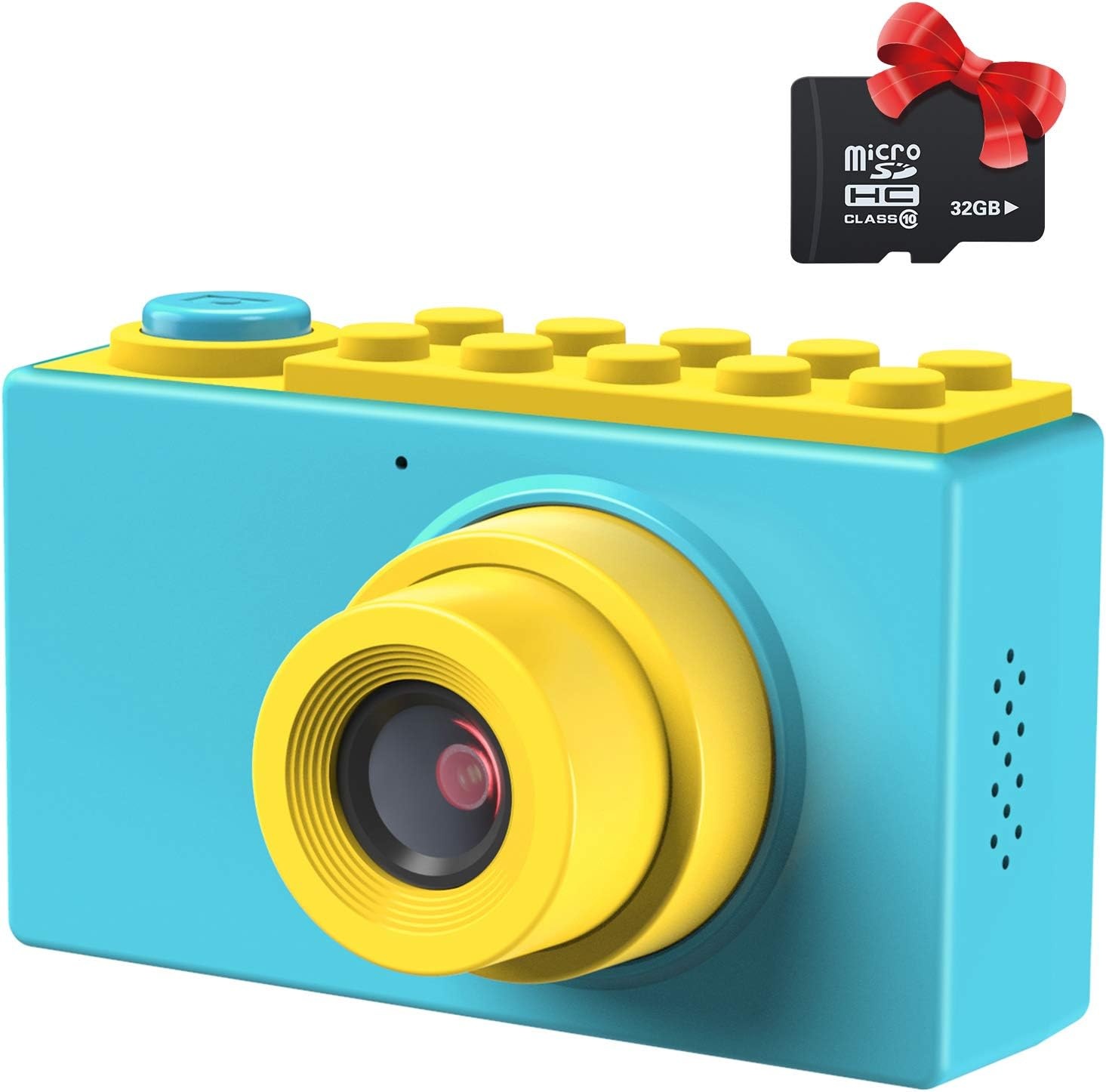 Kindercamera Digitaal Blauw - 32GB SD & Fotokaders - 33% Korting