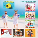 Kindercamera Digitaal Blauw - 32GB SD & Fotokaders - 33% Korting