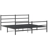 VidaXL Metalen Bedframe Zwart 180x200 cm - 35% Korting