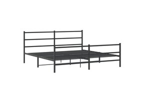 VidaXL Metalen Bedframe Zwart 180x200 cm met Korting