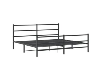 VidaXL Metalen Bedframe Zwart 180x200 cm - 35% Korting