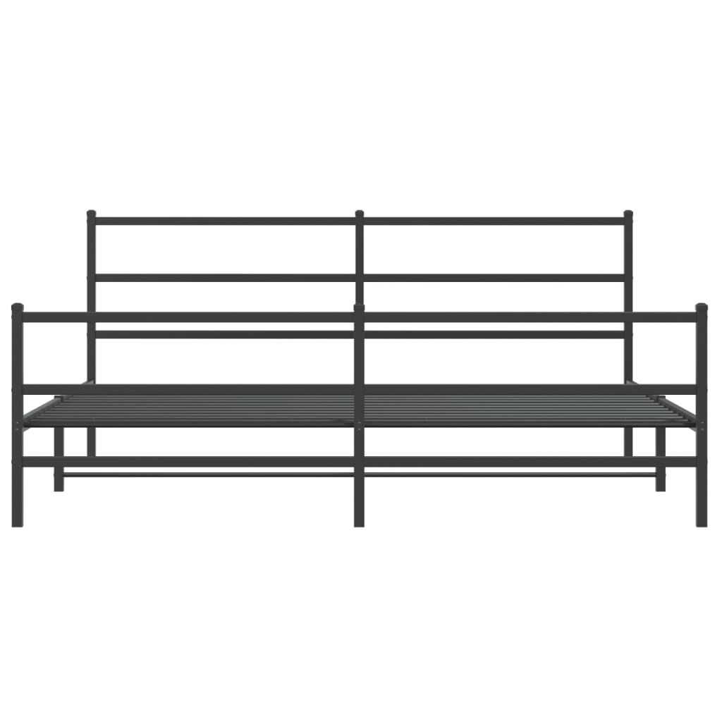 VidaXL Metalen Bedframe Zwart 180x200 cm - 35% Korting