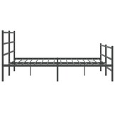 VidaXL Metalen Bedframe Zwart 180x200 cm met Korting