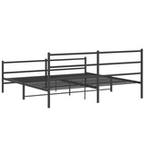 VidaXL Metalen Bedframe Zwart 180x200 cm - 35% Korting