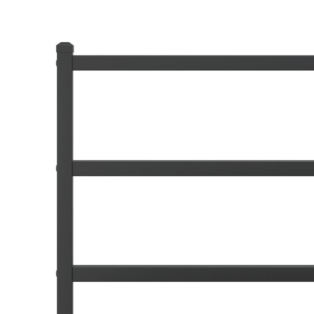 VidaXL Metalen Bedframe Zwart 180x200 cm met Korting