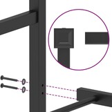VidaXL Metalen Bedframe Zwart 180x200 cm met Korting