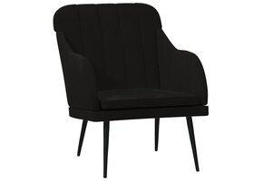 vidaXL Fauteuil Zwart Fluweel 63x76x80 cm (34% Korting)