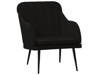 vidaXL Fauteuil Zwart Fluweel 63x76x80 cm (34% Korting)