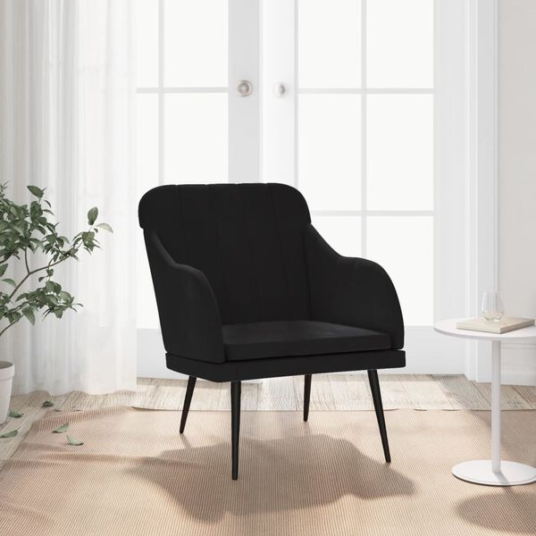vidaXL Fauteuil Zwart Fluweel 63x76x80 cm (34% Korting)