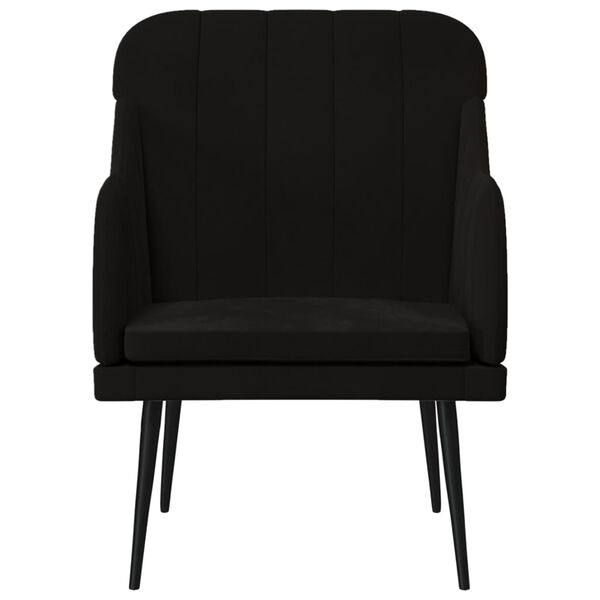 vidaXL Fauteuil Zwart Fluweel 63x76x80 cm (34% Korting)