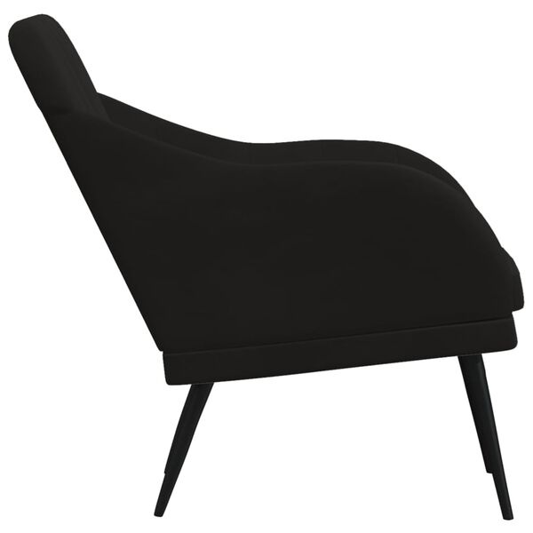 vidaXL Fauteuil Zwart Fluweel 63x76x80 cm (34% Korting)