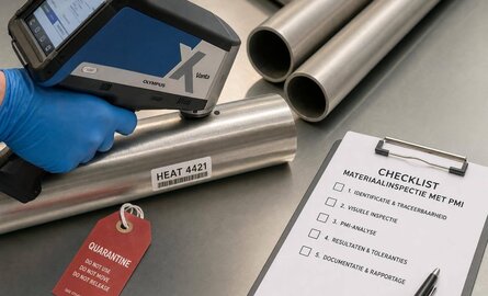 Checklist voor Materiaalinspectie met PMI