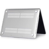MacBook Pro 13 inch Hardcase 5-in-1 (2016-2021) A2338 M1 A2289 A2251 A2159 A1989 A1706 A1708 | Transparant, Toetsenbordhoes, Touch ID