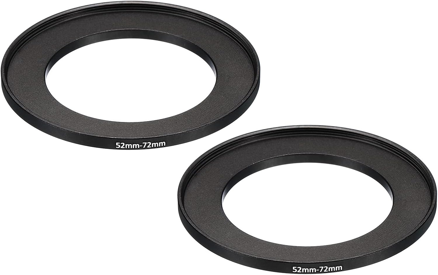 2x Aluminium Camera Filter Adapter Ring 52mm naar 72mm Zwart (75% Korting)