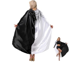 Cruella De Vil Cape Kostuum Dames - 150cm Lengte - Nu 78% Korting!