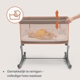 LIONELO Aurora 3-in-1 Baby Co-Sleeper, Hoogteverstelling & Hellingsfunctie