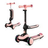 Kinderkraft Halley 2-in-1 Kinderstep en Loopfiets - Roze