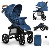 Lionelo Annet Plus Kinderwagen - Blue Denim - Tot 22 kg