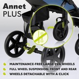 Lionelo Annet Plus Kinderwagen - Blue Denim - Tot 22 kg