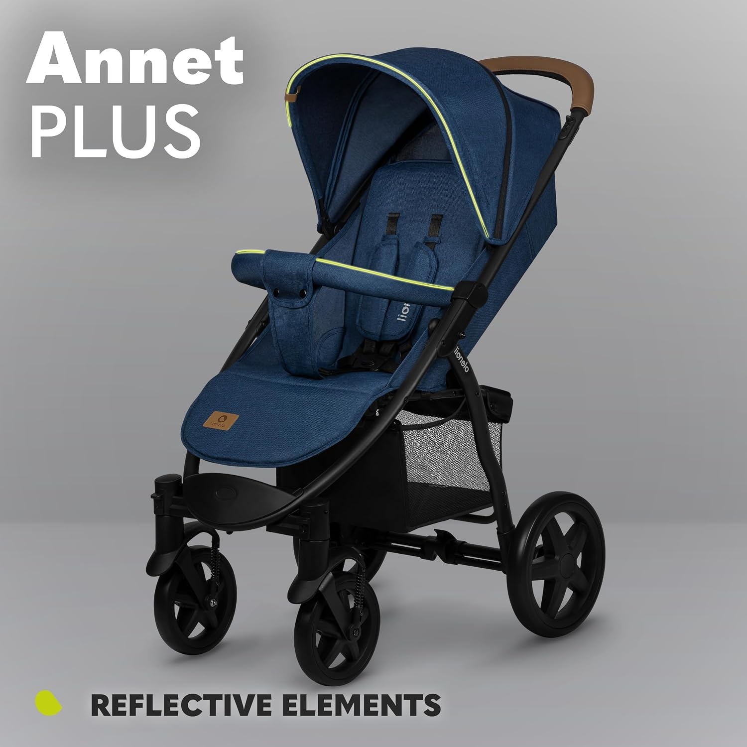 Lionelo Annet Plus Kinderwagen - Blue Denim - Tot 22 kg