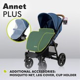 Lionelo Annet Plus Kinderwagen - Blue Denim - Tot 22 kg