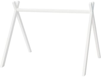 roba Montessori Speeltrapeze voor baby's - Wit gelakt hout - 52 x 70 x 50,5 cm