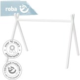 roba Montessori Speeltrapeze voor baby's - Wit gelakt hout - 52 x 70 x 50,5 cm