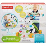 Fisher-Price Loopwagen Zebra, interactief en muzikaal, voor baby's vanaf 6 maanden, multicolor