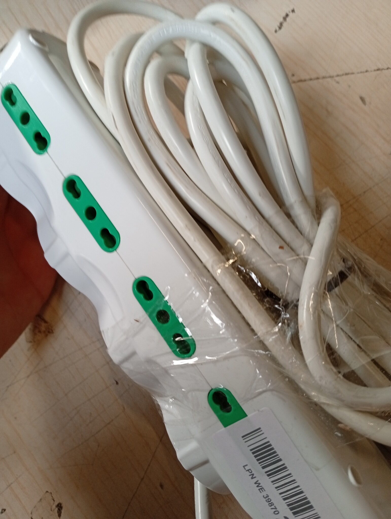 Extrastar Stekkerdoos 12 stopcontacten met 5 meter snoer - Wit