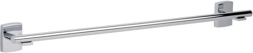 tesa KLAAM Toiletborstelhouder - Zelfklevend - Verchroomd Metaal - 416 x 92 x 131 mm