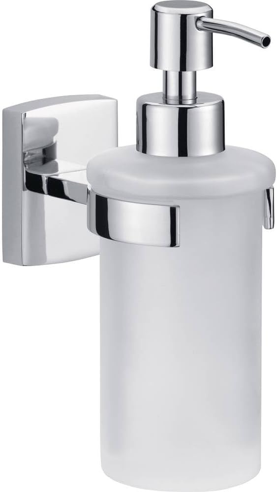tesa KLAAM Toiletborstelhouder - Zelfklevend - Verchroomd Metaal - 416 x 92 x 131 mm