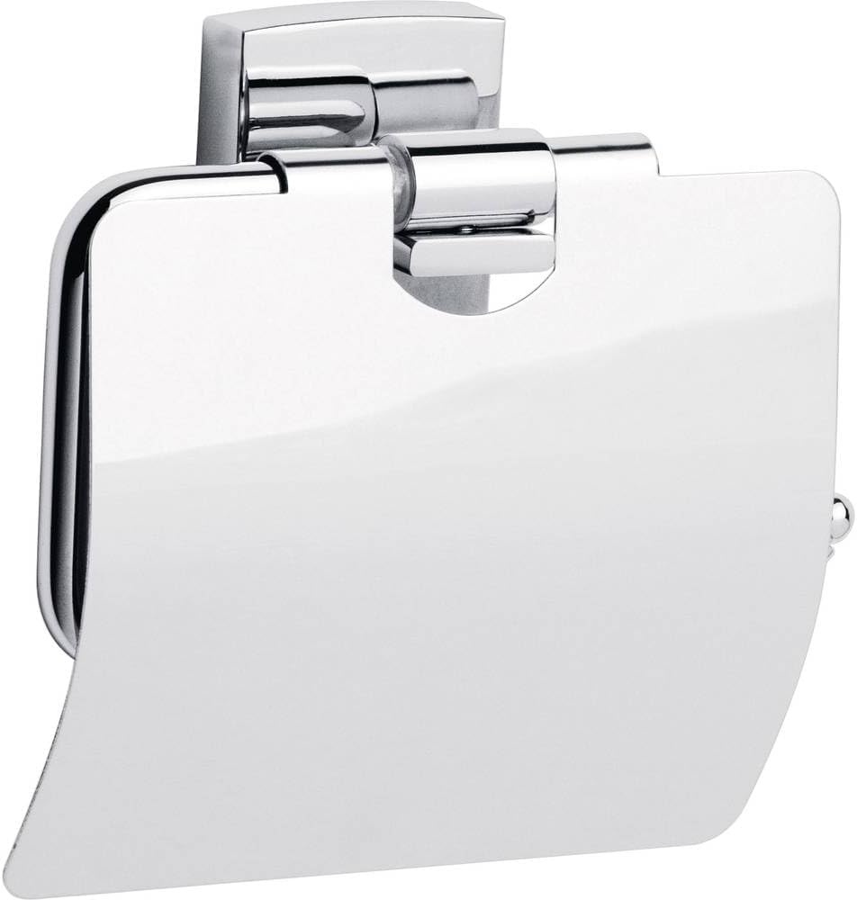 tesa KLAAM Toiletborstelhouder - Zelfklevend - Verchroomd Metaal - 416 x 92 x 131 mm