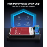 ORICO 3,5 inch USB 3.1 Type-C HDD behuizing voor SATA harde schijven tot 20TB