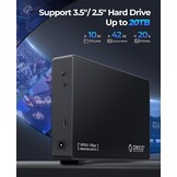 ORICO 3,5 inch USB 3.1 Type-C HDD behuizing voor SATA harde schijven tot 20TB