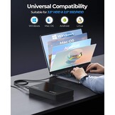 ORICO 3,5 inch USB 3.1 Type-C HDD behuizing voor SATA harde schijven tot 20TB