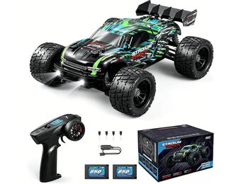 HAIBOXING Op afstand bestuurde auto 18858E, 1/18, nieuw model 4WD 36+ km/u, hobby, offroad, monstertruck met 2 batterijen, waterdicht, RC Truggy RTR, terreinspeelgoed, 35 minuten looptijd