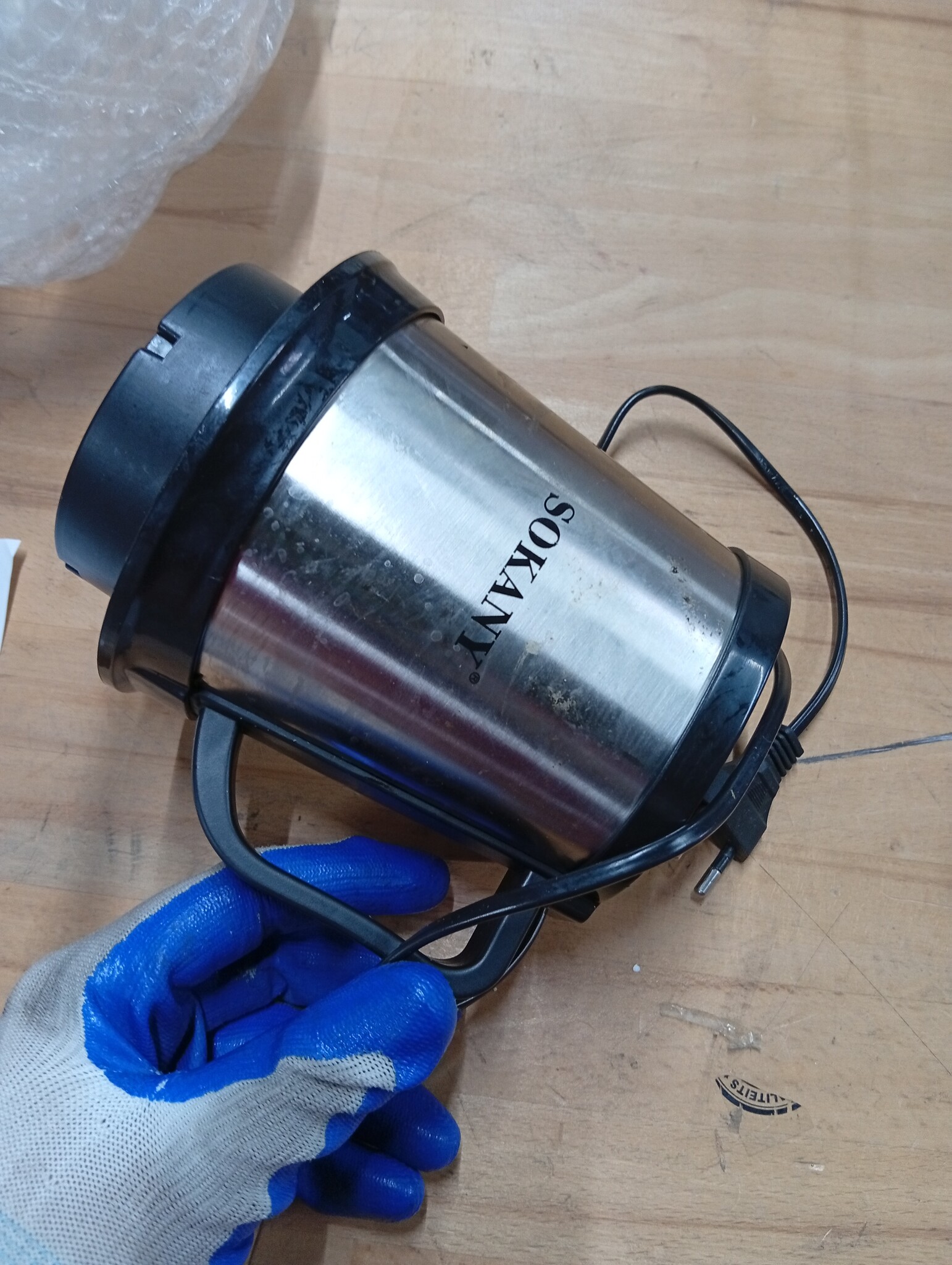 SOKANY 800 W Elektrische hakmolen met 5 l roestvrijstalen kom, multifunctionele hakmolen met 3 snelheden, vleesmolen met 4 messen voor vlees, uien, fruit en groenten - Maat SK-7015, 800W, 5L