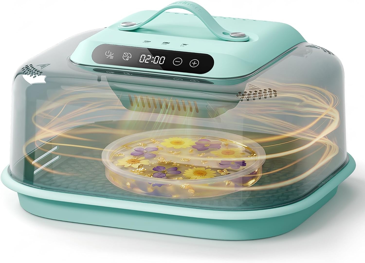 Resiners Hars Uithardingsmachine G3 met UV-licht voor hars, snel uitharden in 2 uur/1 minuut, inclusief siliconenmat, harsuitharder voor epoxy-gietvormen, sieradenfabricage, DIY-decoratie
