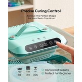 Resiners Hars Uithardingsmachine G3 met UV-licht voor hars, snel uitharden in 2 uur/1 minuut, inclusief siliconenmat, harsuitharder voor epoxy-gietvormen, sieradenfabricage, DIY-decoratie