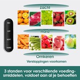 Fretta Masticating Juicer Slow Juicer Sapcentrifuge, groente en fruit, 200 W, fruitpers, elektrische sappers, selderij, sapmaker, machine, koude pers, fruitpers, 76 mm, BPA-vrij (Zwart)