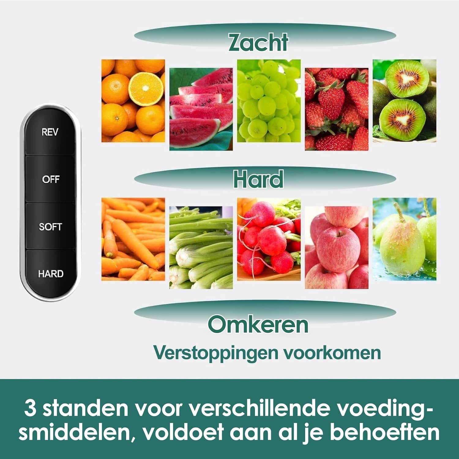 Fretta Masticating Juicer Slow Juicer Sapcentrifuge, groente en fruit, 200 W, fruitpers, elektrische sappers, selderij, sapmaker, machine, koude pers, fruitpers, 76 mm, BPA-vrij (Zwart)