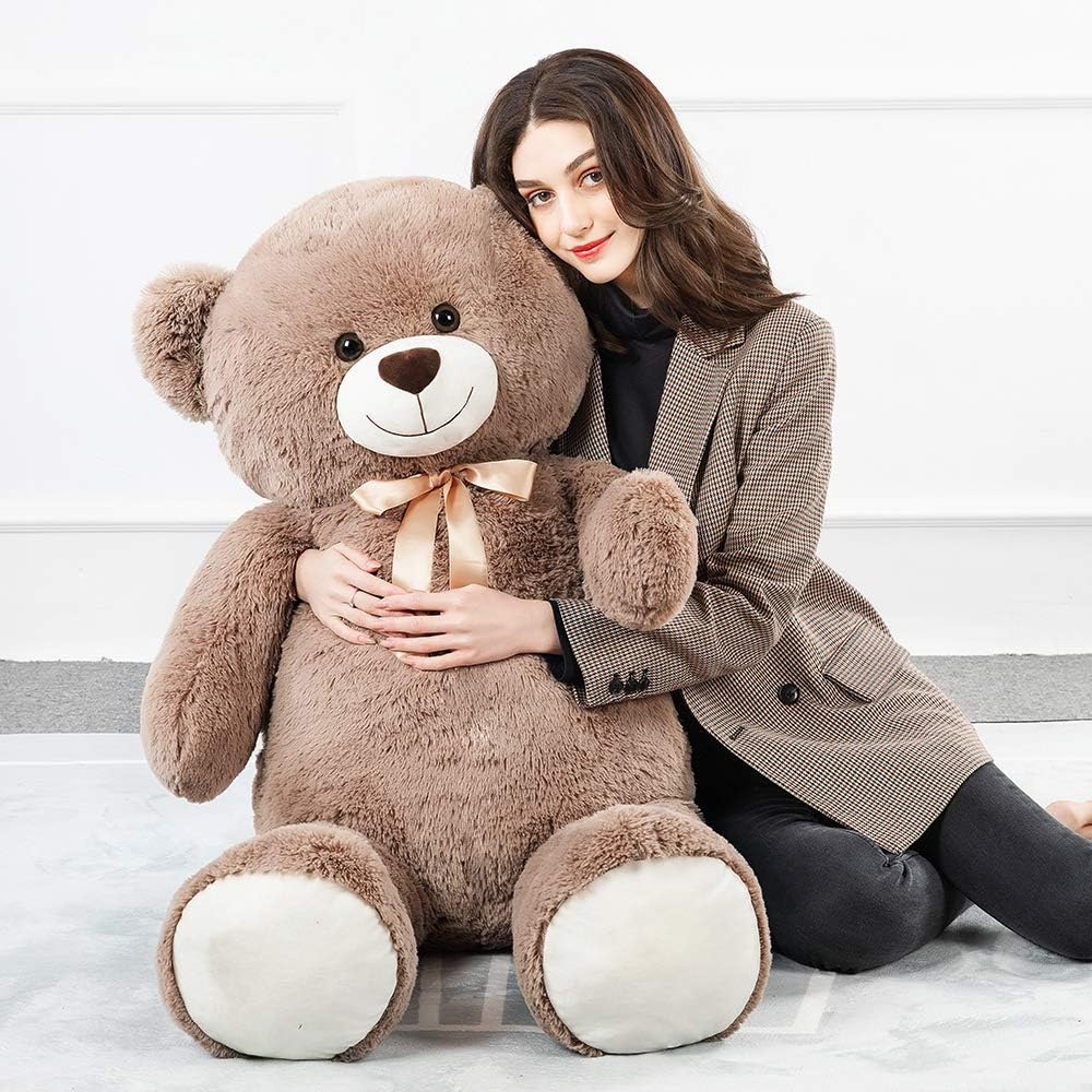 MorisMos Gigantische Teddybeer 130 cm - XXL Knuffelbeer - Donkerbruin