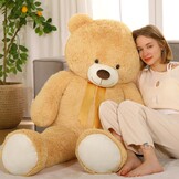 MorisMos Gigantische Teddybeer 130 cm - XXL Knuffelbeer - Donkerbruin