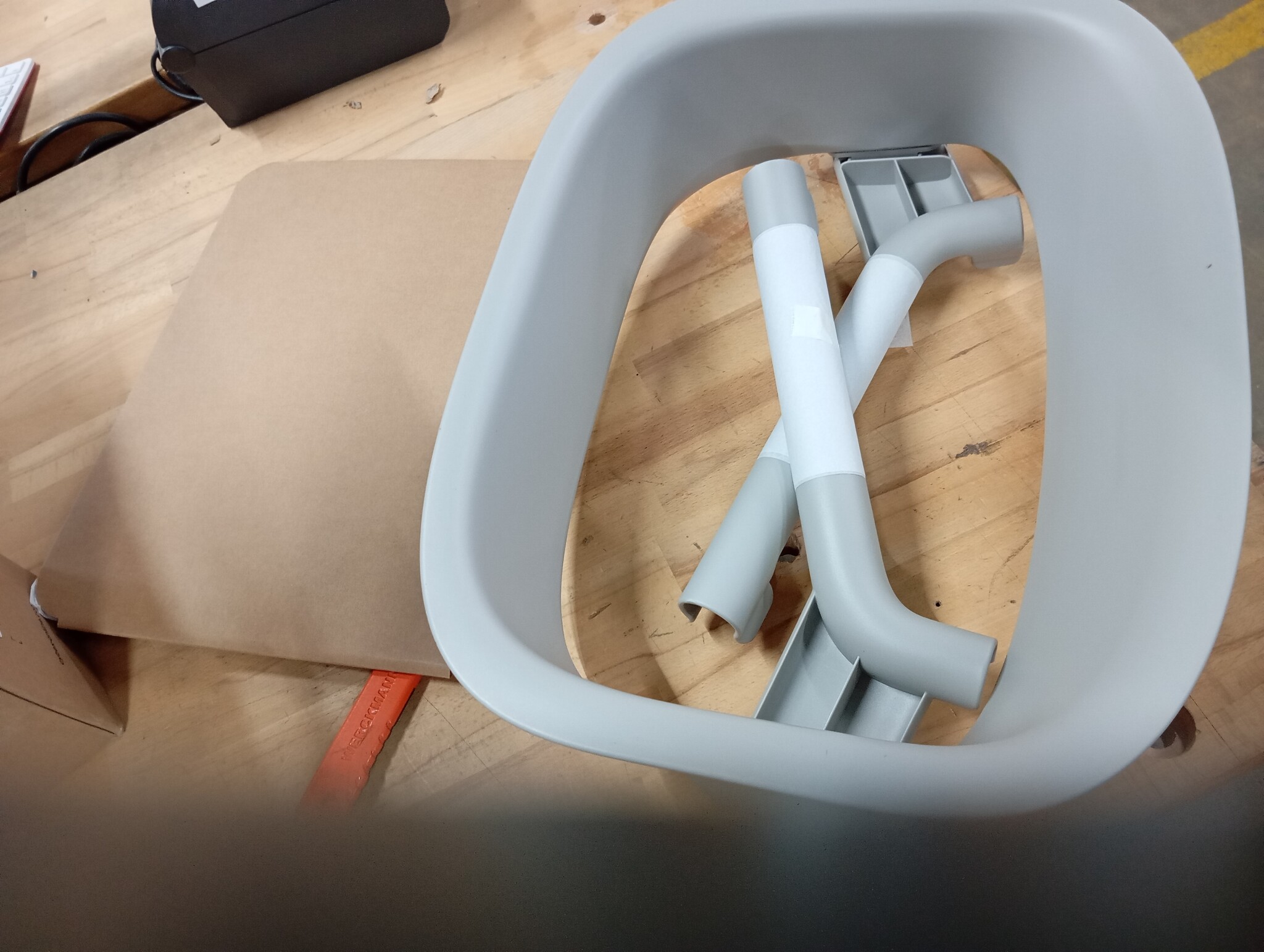 Cybex Gold LEMO Leertorenset, Voor het ombouwen van de LEMO hoge kinderstoel tot leertoren, 1-5 jaar (tot 25 kg), Inclusief 2 antislip siliconenmatten voor de zitting en voetsteun, Suede Grey (Grijs)