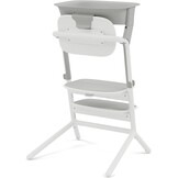 Cybex Gold LEMO Leertorenset, Voor het ombouwen van de LEMO hoge kinderstoel tot leertoren, 1-5 jaar (tot 25 kg), Inclusief 2 antislip siliconenmatten voor de zitting en voetsteun, Suede Grey (Grijs)