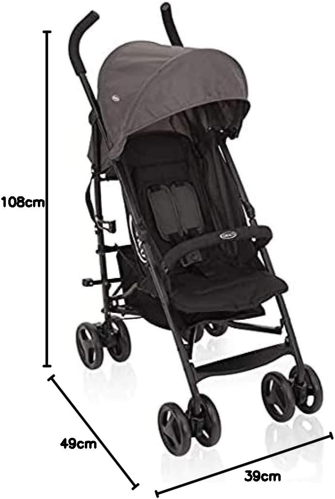 Graco TraveLite Compacte Kinderwagen - Lichtgewicht - Grijs