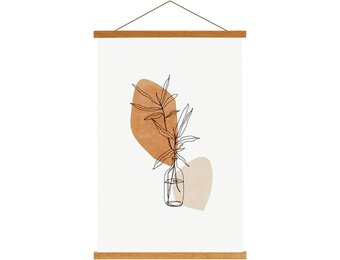 Magnetische Houten Posterhanger 21 cm Teak | 78% Korting