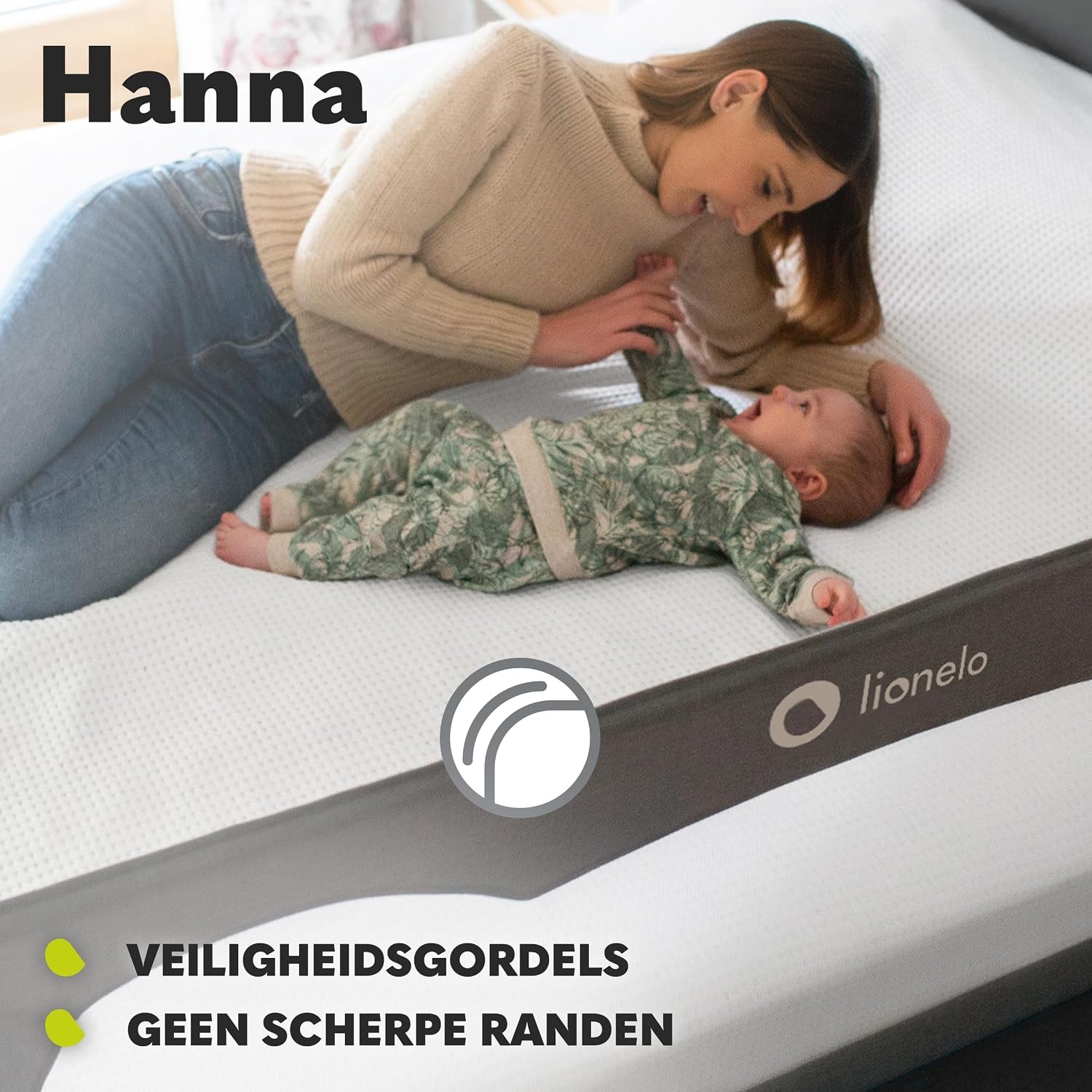 LIONELO Hanna Bedhekje 150x66cm - Extra Hoog & Opvouwbaar met Korting!